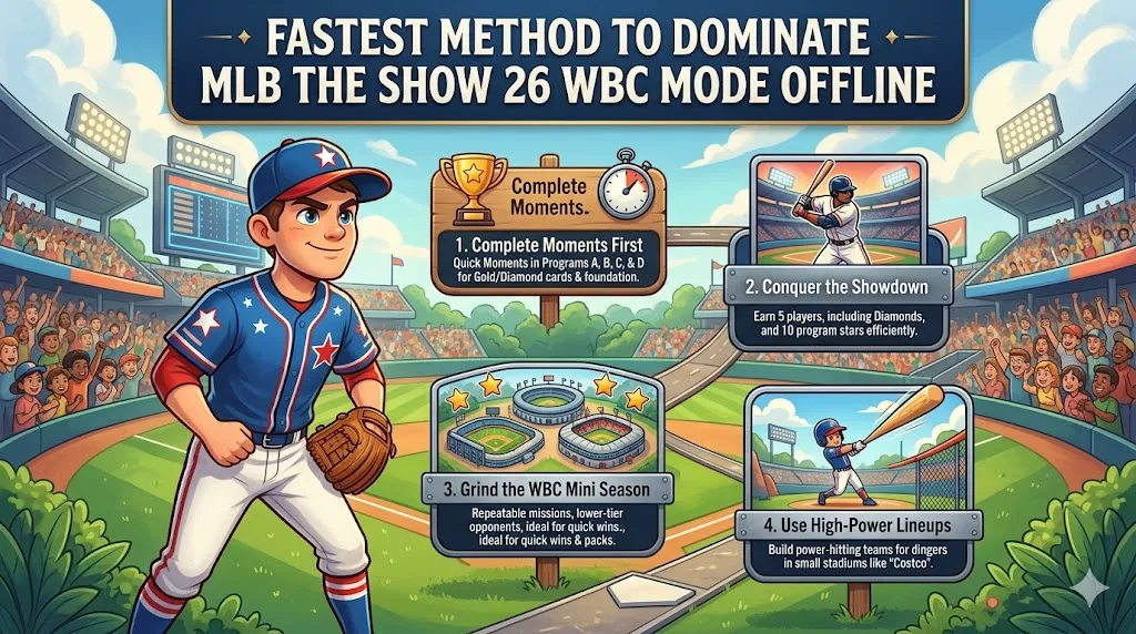 Fastest Method to Dominate MLB The Show 26 WBC Mode Offline