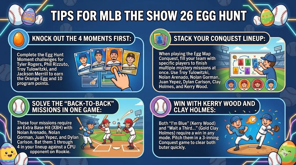 10 Tips for Completing the MLB The Show 26 Egg Hunt Program