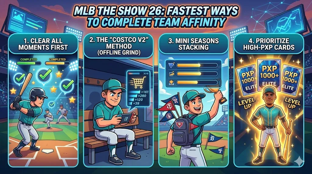 MLB The Show 26: Fastest Ways to Complete Team Affinity