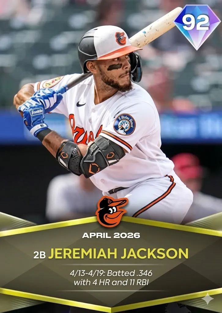Jeremiah Jackson 92 OVR - MLB The Show 26
