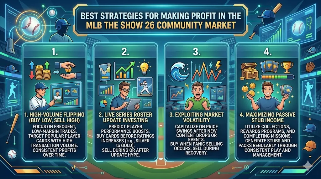Best Strategies for Making Profit in the MLB The Show 26 Community Market