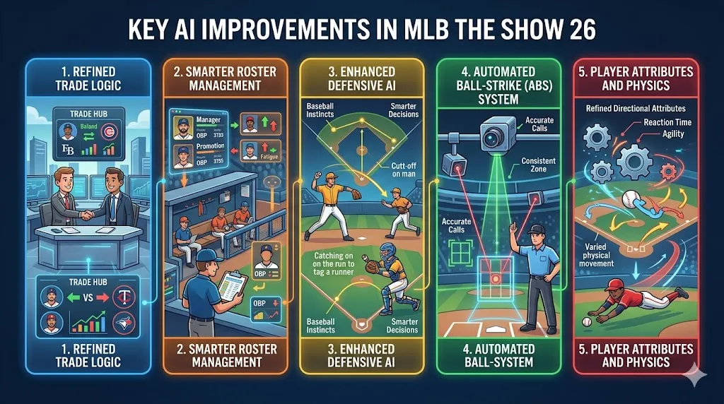 Key AI Improvements in MLB The Show 26