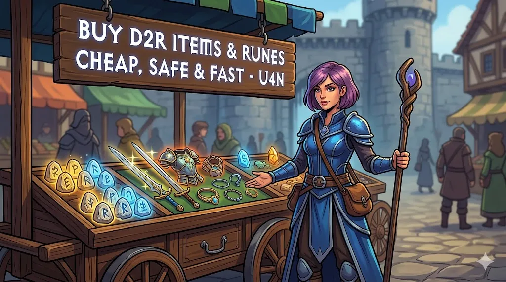 購買《暗黑破壞神 2：獄火重生》物品