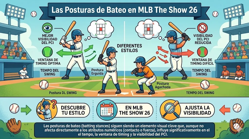 Las Posturas de Bateo en MLB The Show 26