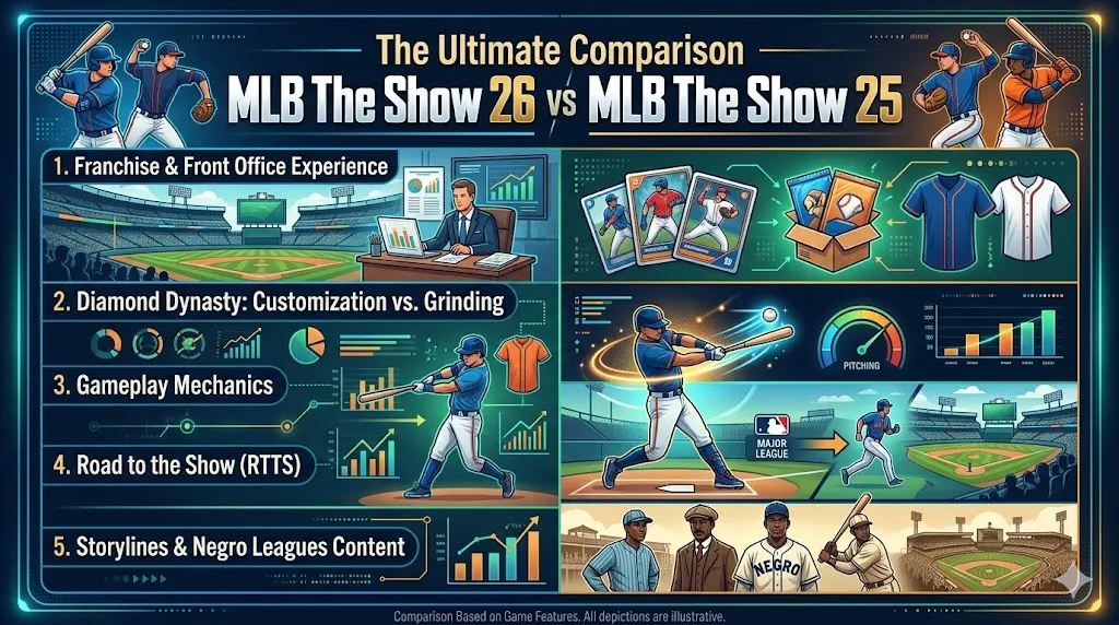 The Ultimate Comparison: MLB The Show 26 vs MLB The Show 25