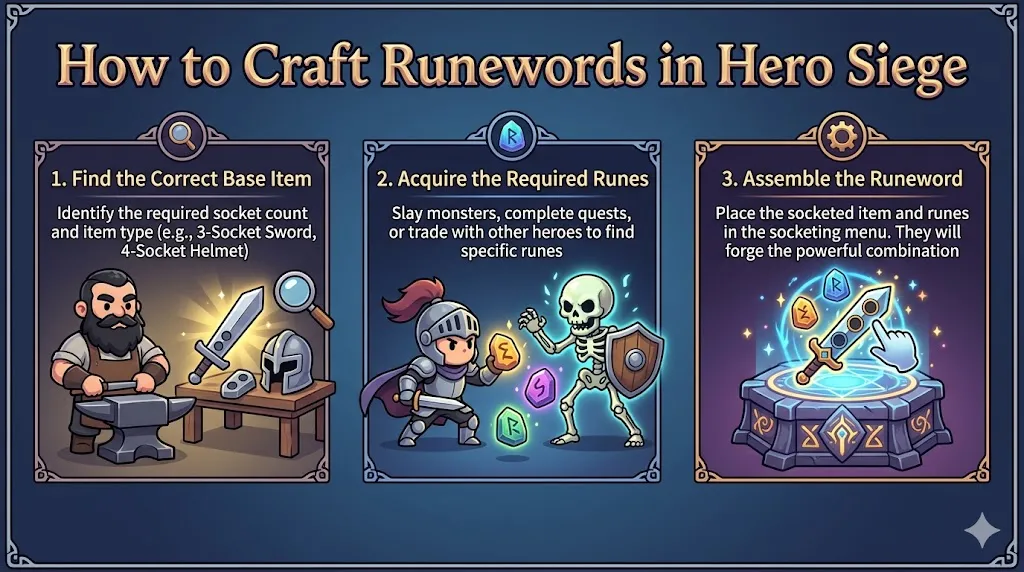 How to Craft Runewords in Hero Siege
