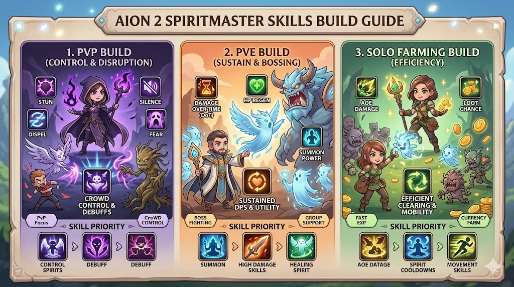 Aion 2 Spiritmaster Skills Build Guide