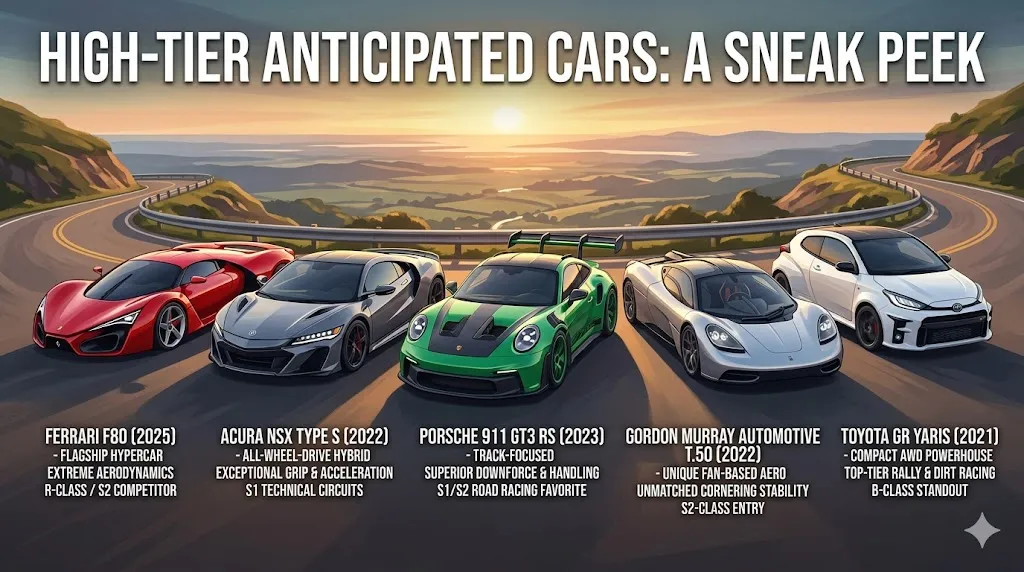 Forza Horizon 6 High-Tier Anticipated Cars
