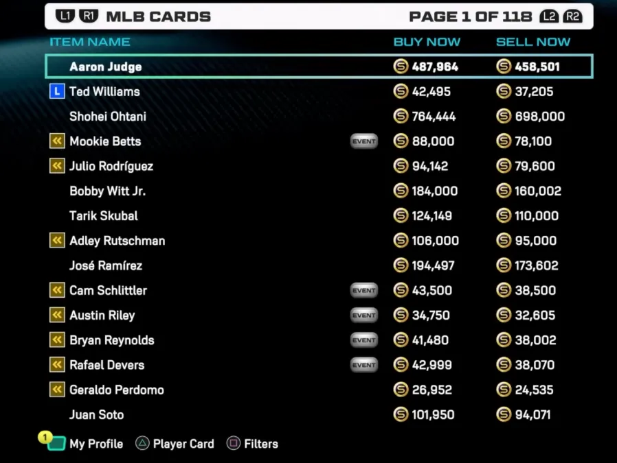 MLB The Show 26 Marketplace Flipping