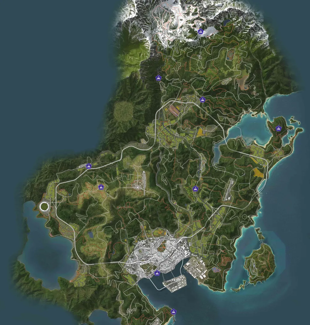 FH6 Treasure Chest Location Map