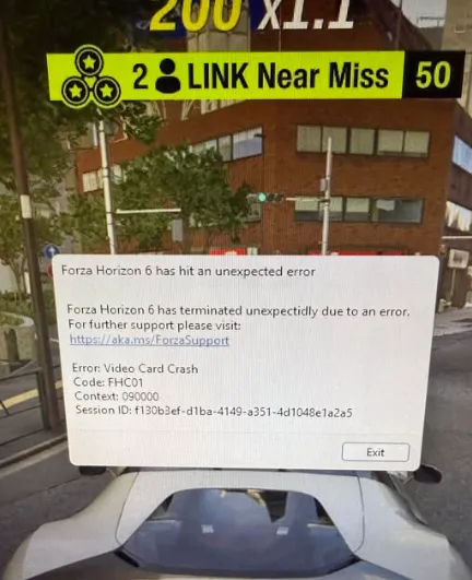 Forza Horizon 6 Video Card Crash