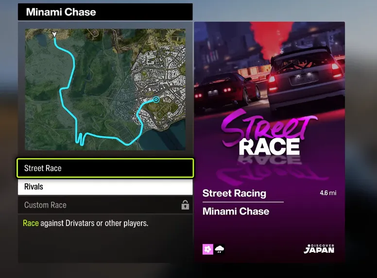 FH6 Minami Chase Street Racing Event