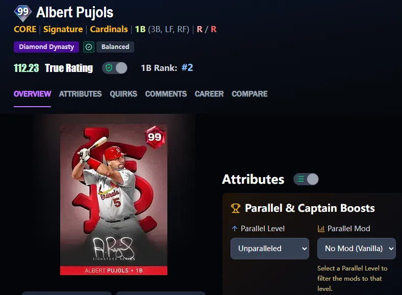 Rank 2 First Baseman(1B) In MLB The Show 26