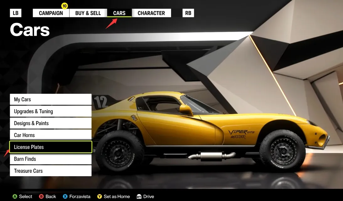 How to Change Your License Plate in Forza Horizon 6