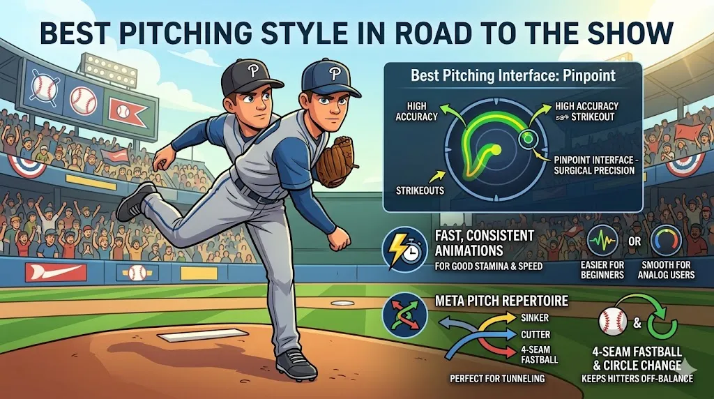 Best Pitching Style in MLB The Show 26 Road to the Show