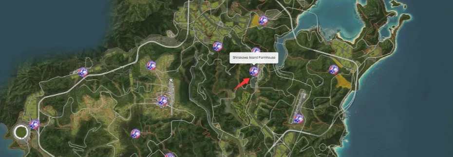 Shirakawa Island Map Location