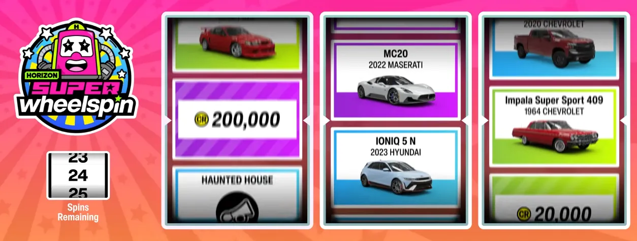 Forza Horizon 6 Super Wheelspins