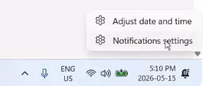 Right-click date