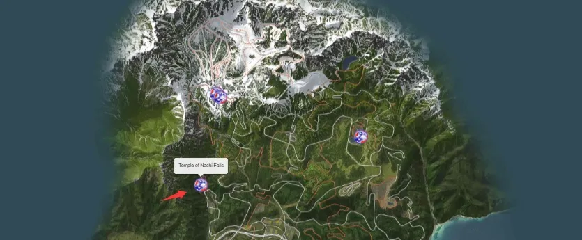 Temple of Nachi Falls Map Location