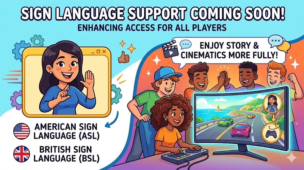 Forza Horizon 6 Sign Language Support
