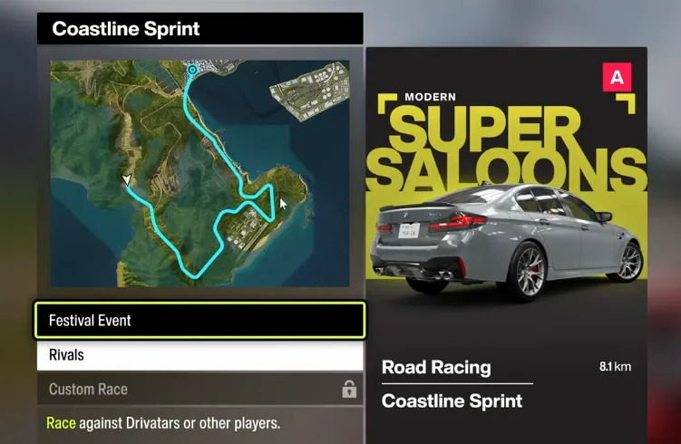 Coastline Sprint in Forza Horizon 6