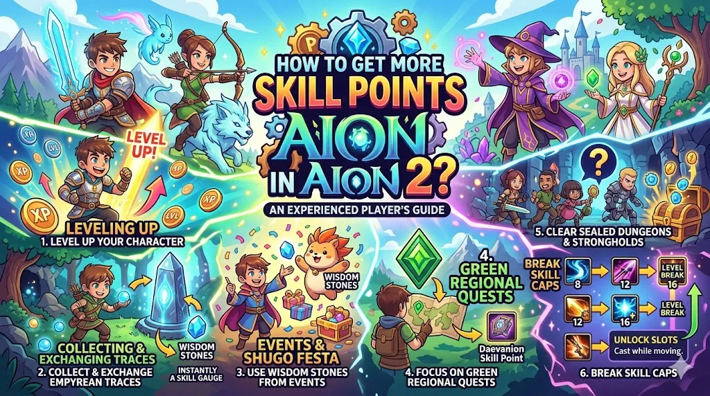 How to Get More Skill Points in Aion 2?