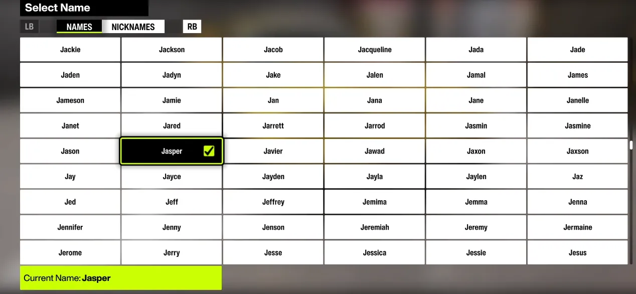 Choose Your Name or Nickname