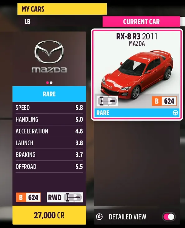 forza horizon 6 Mazda RX-8