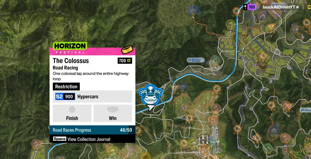 Forza Horizon 6 AFK Colossus Race