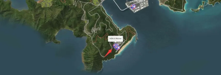 HZN-VI Rocket Map Location