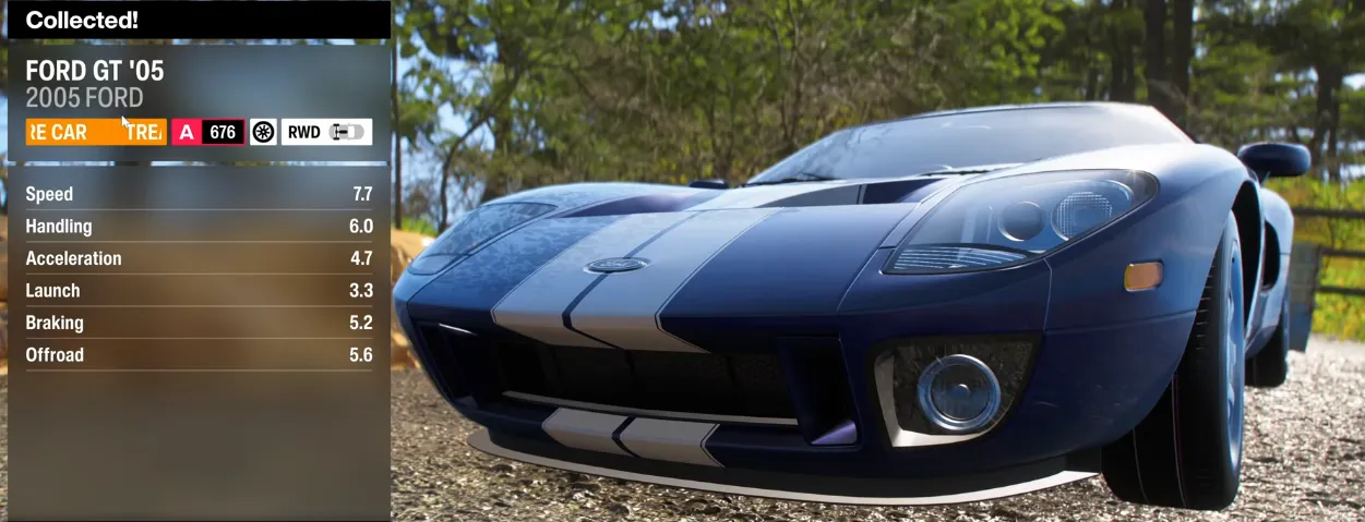 Forza Horizon 6 2005 Ford GT