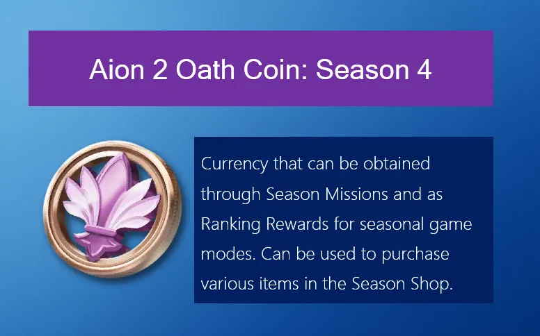 Aion 2 Oath Coin: Season 4