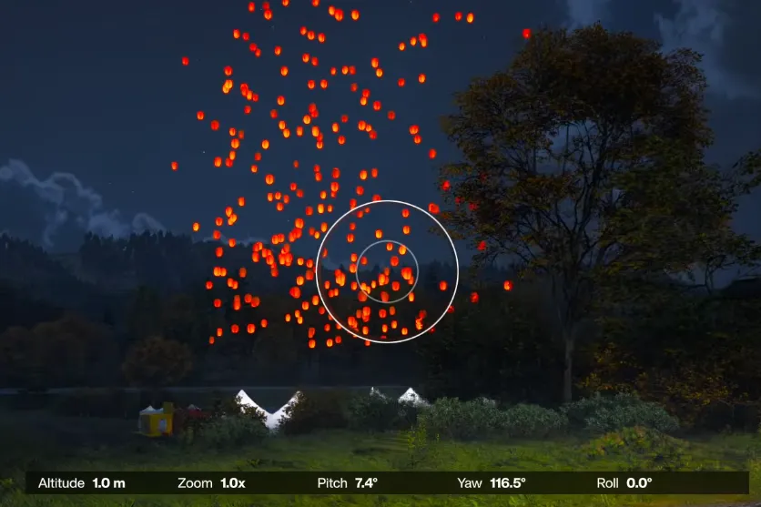 Capturing the Sky Lanterns