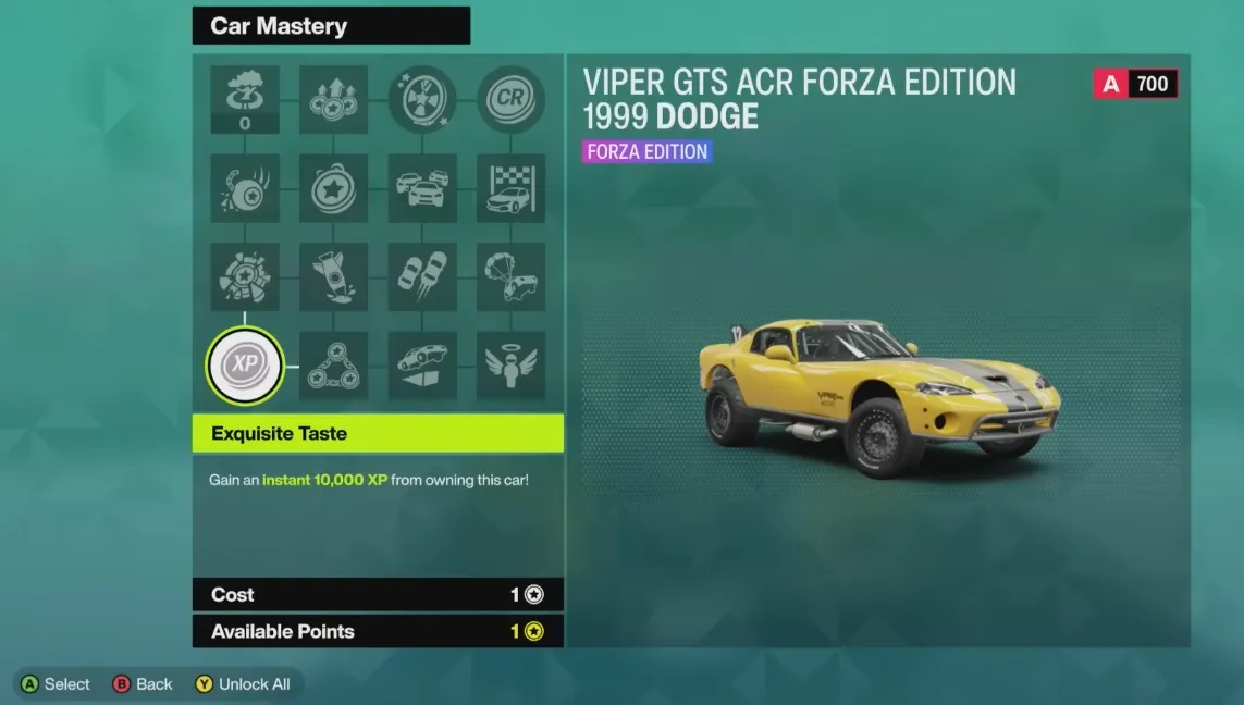 Forza Horizon 6 Car Mastery