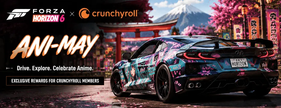 Forza Horizon 6 and Crunchyroll Team Up for Ani-May
