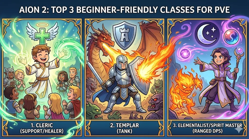 Aion 2 Top 3 Beginner-Friendly Classes for PvE