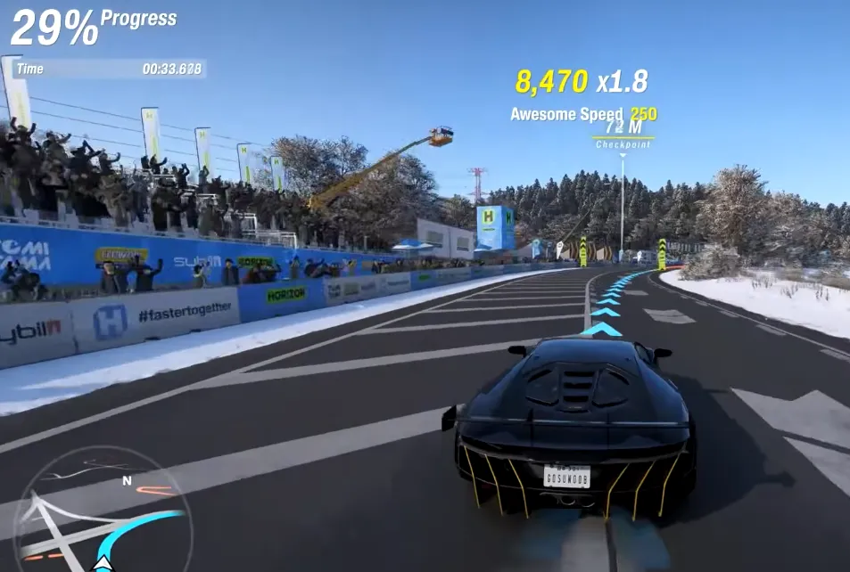 Awesome speed: 250
