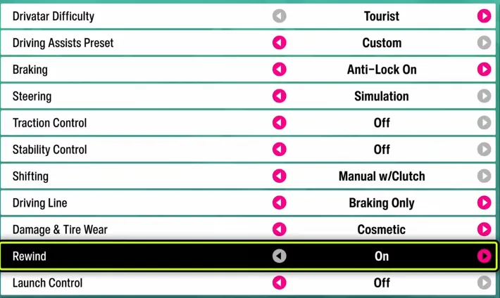 Forza Horizon 6: Best Difficulty Settings