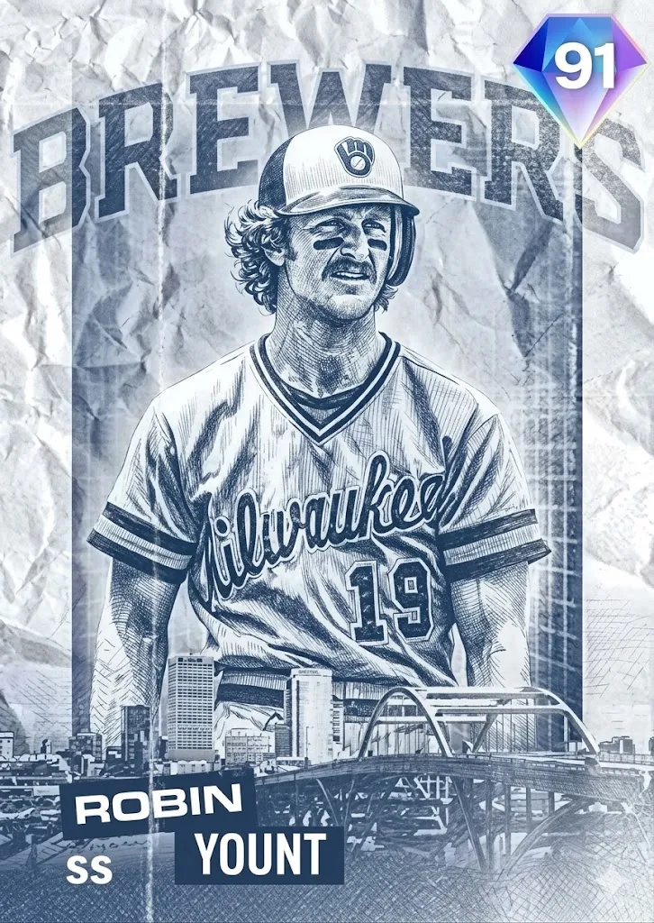 MLB The Show 26 Robin Yount (91 OVR SS, MIL)