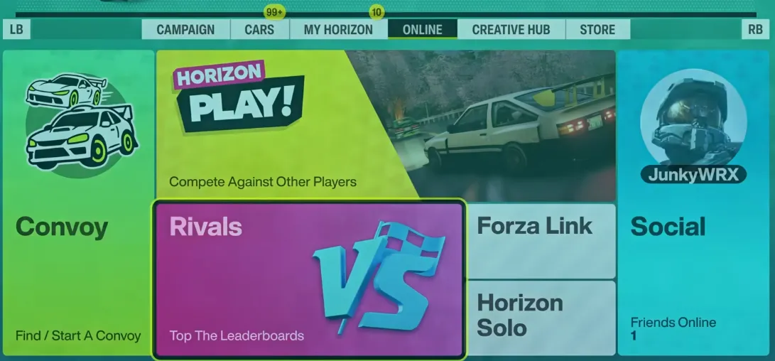 Set Up Your Rivals Event