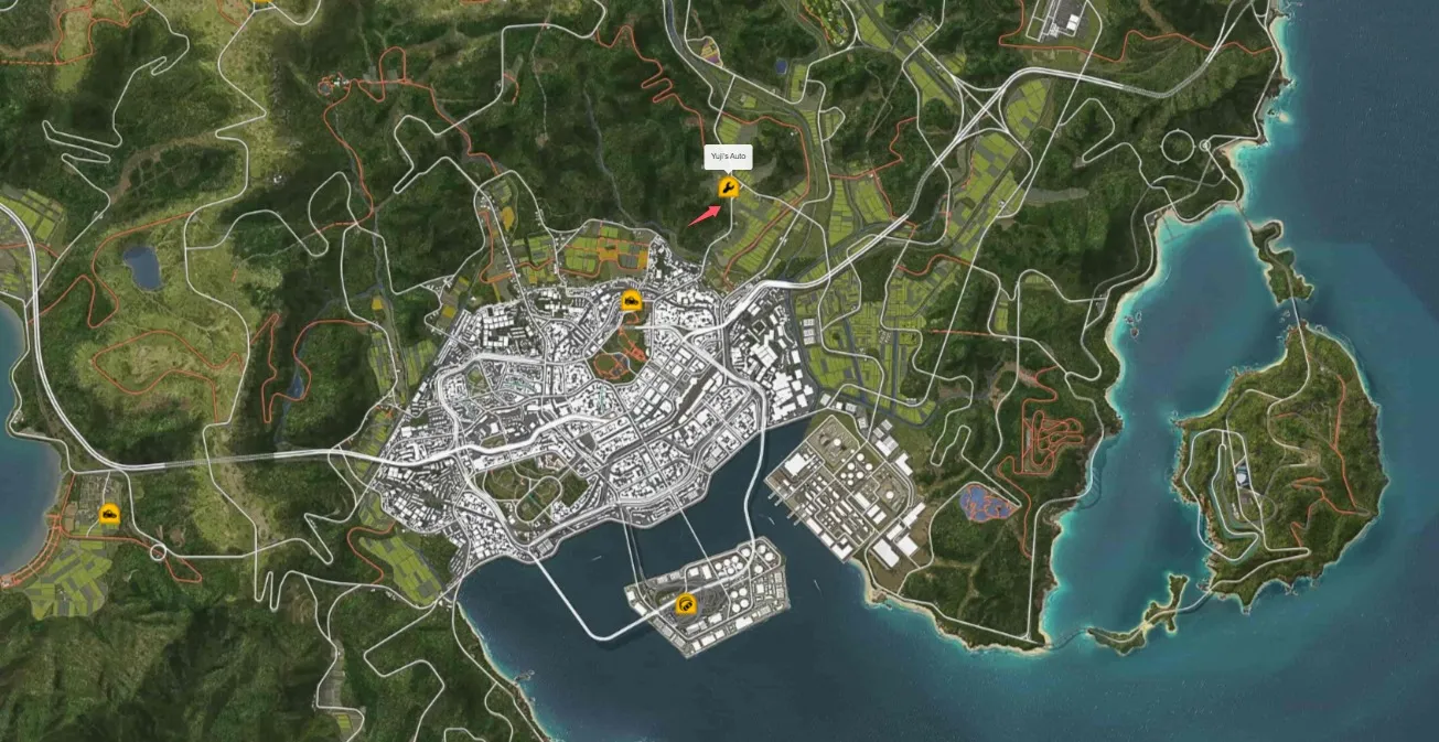 Forza Horizon 6 Yuji Drift Location Map