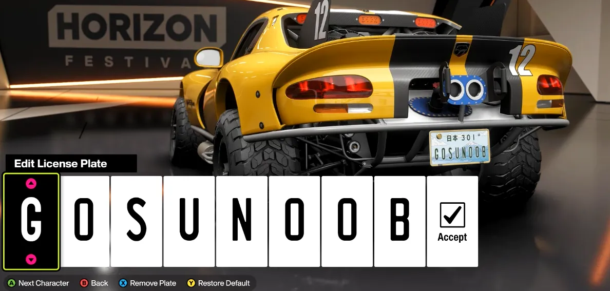 Customize Your License Plate