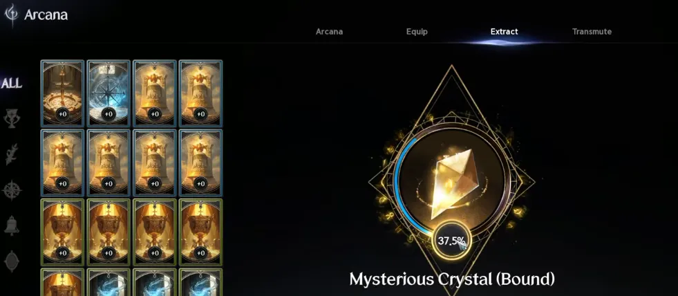 How to Extract Crystals from Arcana Cards in Aion 2