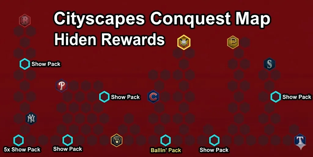 MLB The Show 26 Cityscapes Conquest Map Hidden Rewards