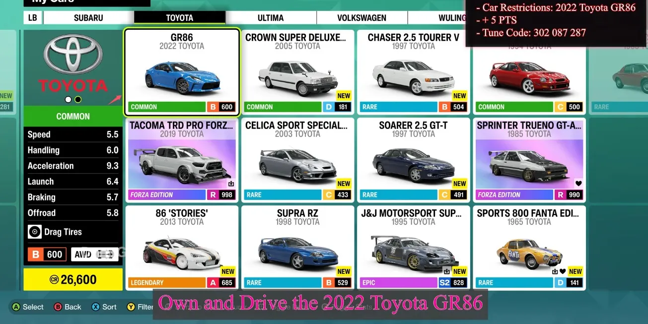 Own and Drive the 2022 Toyota GR86