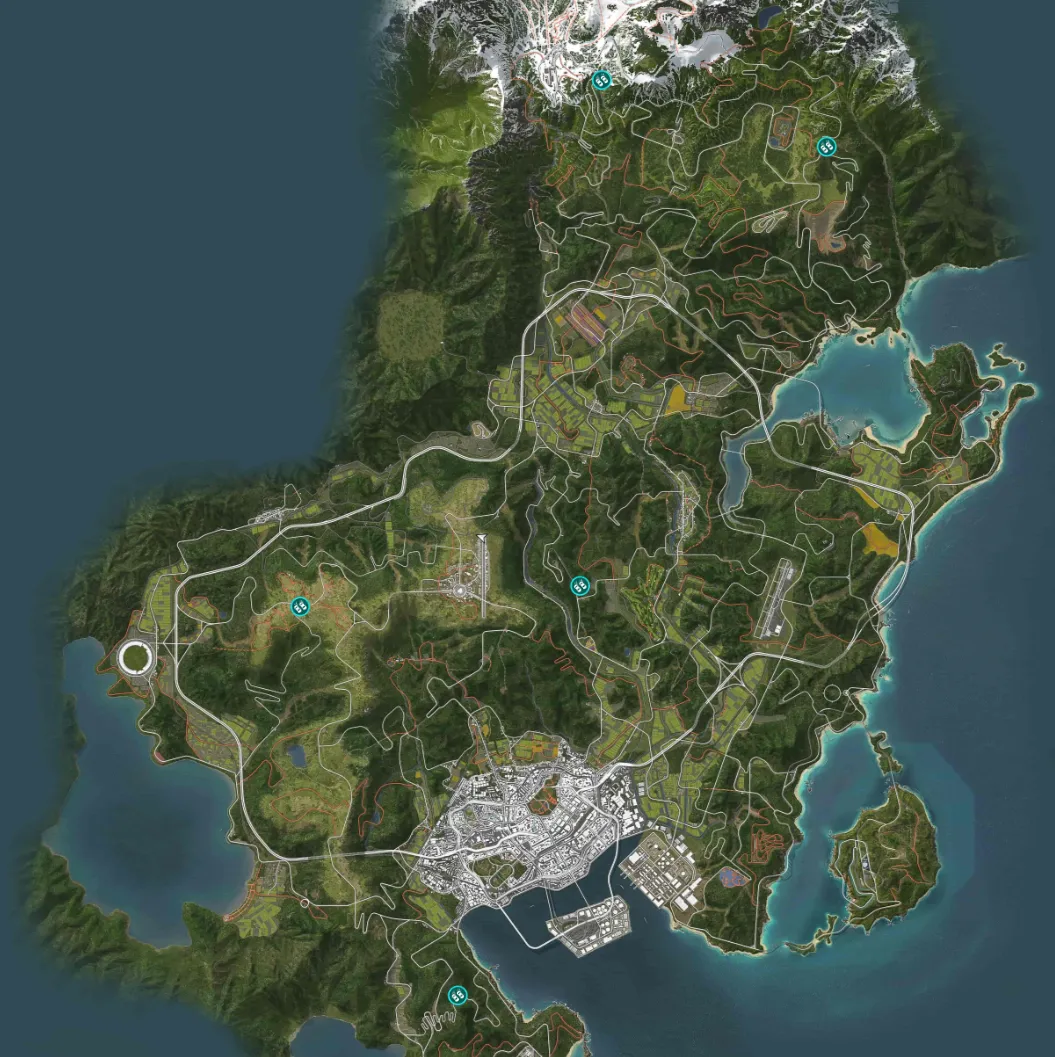 Forza Horizon 6 Touge Races Map