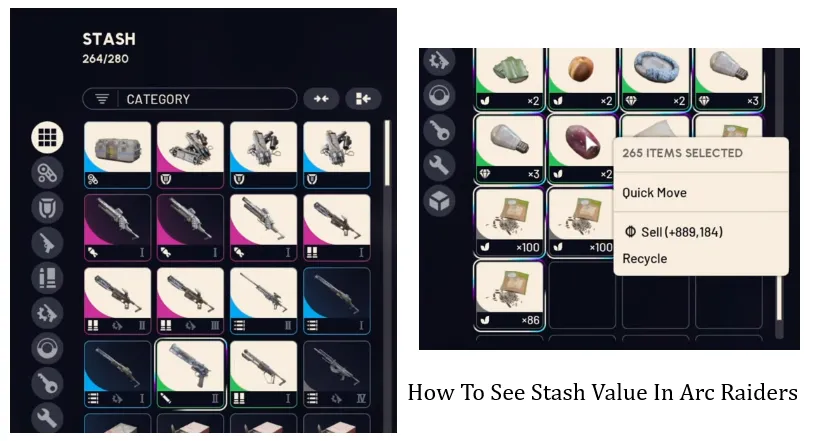 How To See Stash Value In Arc Raiders?