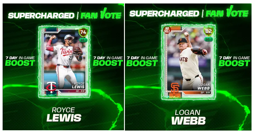 MLB The Show 26 Supercharged Players: Royce Lewis vs Logan Webb