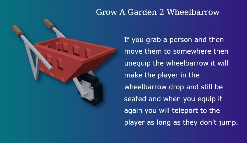 Grow A Garden 2 Wheelbarrow