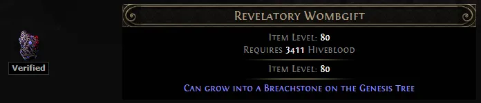 PoE 2 Revelatory Wombgift